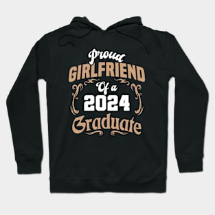 Proud girlfriend of class of 2024 graduate // Retro Style Hoodie